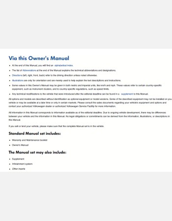 volkswagen passat 2019 owners manual